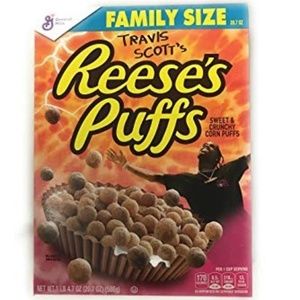 TRAVIS SCOTT REESE'S PUFFS ( FAMILY SIZE!!!! )